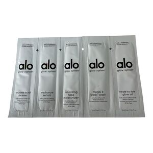 ALO Glow System Amla-Powered Clean Beauty Skincare Sample Pack New Unused